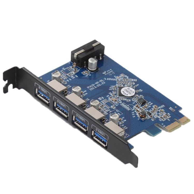 ORICO PVU3-4P 4 埠 USB3.0 PCI Express 卡，適用於桌上型電腦，4 埠 USB3.0