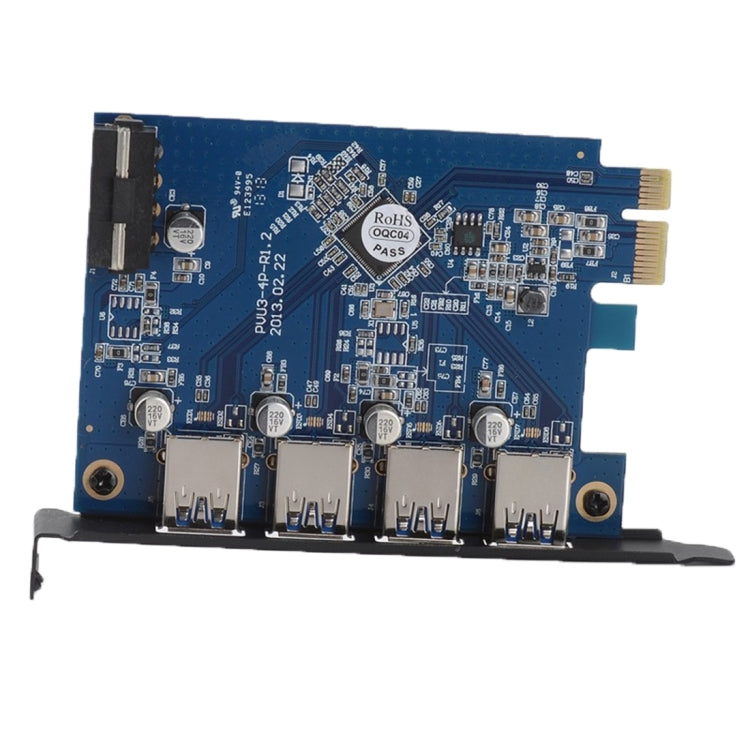 ORICO PVU3-4P 4 埠 USB3.0 PCI Express 卡，適用於桌上型電腦，4 埠 USB3.0