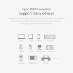 ORICO H7928-U3 ABS 材質桌上型 7 埠 USB 3.0 集線器，附 1 米線，USB 3.0