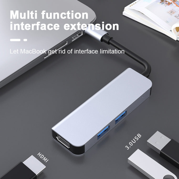 2011N 3 合 1 USB 3.0 x2 + HDMI 多功能 Type-C / USB-C 集線器擴充座，2011N USB 3.0 x2 + HDMI