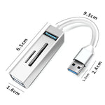 15101 5 合 1 USB3.0 轉 3 x USB + SD / TF 卡讀卡器集線器轉接器，USB3.0