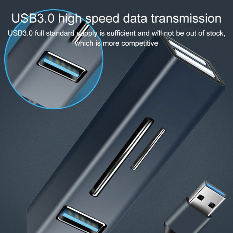15101 5 合 1 USB3.0 轉 3 x USB + SD / TF 卡讀卡器集線器轉接器，USB3.0