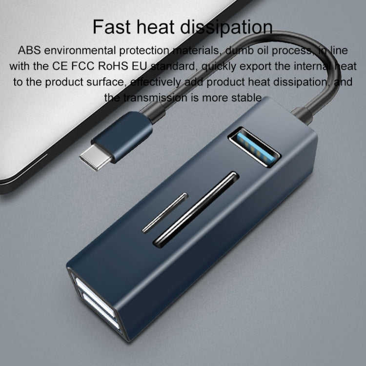 15101 5 合 1 USB3.0 轉 3 x USB + SD / TF 卡讀卡器集線器轉接器，USB3.0