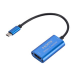 CJK025 USB-C / Type-C 公頭轉 HDMI 母頭影音擷取卡，Type-C 轉 HDMI