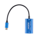CJK025 USB-C / Type-C 公頭轉 HDMI 母頭影音擷取卡，Type-C 轉 HDMI
