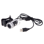 A859 480 像素高清 360 度網路攝影機 USB 2.0 PC 攝影機附吸音麥克風，電纜長度：1.4m