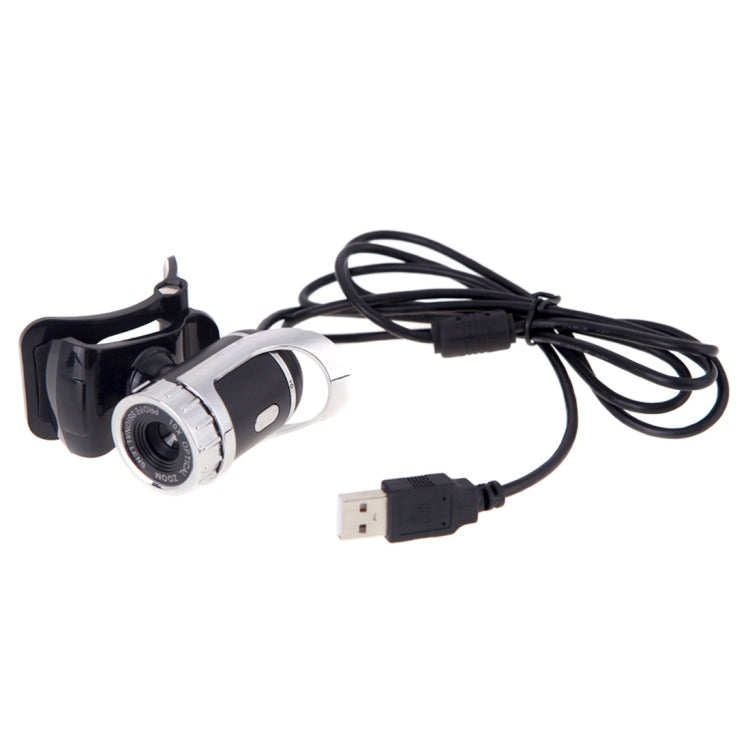 A859 480 像素高清 360 度網路攝影機 USB 2.0 PC 攝影機附吸音麥克風，電纜長度：1.4m
