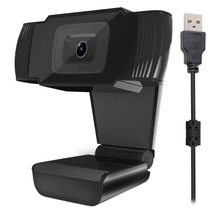 A870 480P 像素高清 360 度網路攝影機 USB 2.0 PC 攝影機附麥克風，適用 Skype 電腦 PC 筆記型電腦，電纜長度：1.4m，A870（橘色），A870（黑色）