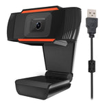 A870 480P 像素高清 360 度網路攝影機 USB 2.0 PC 攝影機附麥克風，適用 Skype 電腦 PC 筆記型電腦，電纜長度：1.4m，A870（橘色），A870（黑色）