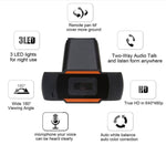 A870 480P 像素高清 360 度網路攝影機 USB 2.0 PC 攝影機附麥克風，適用 Skype 電腦 PC 筆記型電腦，電纜長度：1.4m，A870（橘色），A870（黑色）