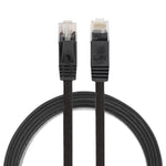 1公尺 CAT6 超薄扁平乙太網路 LAN 線，RJ45 連接線，長度：1公尺