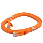 2公尺 CAT6 超薄扁平乙太網路 LAN 線，RJ45 連接線，長度：2公尺
