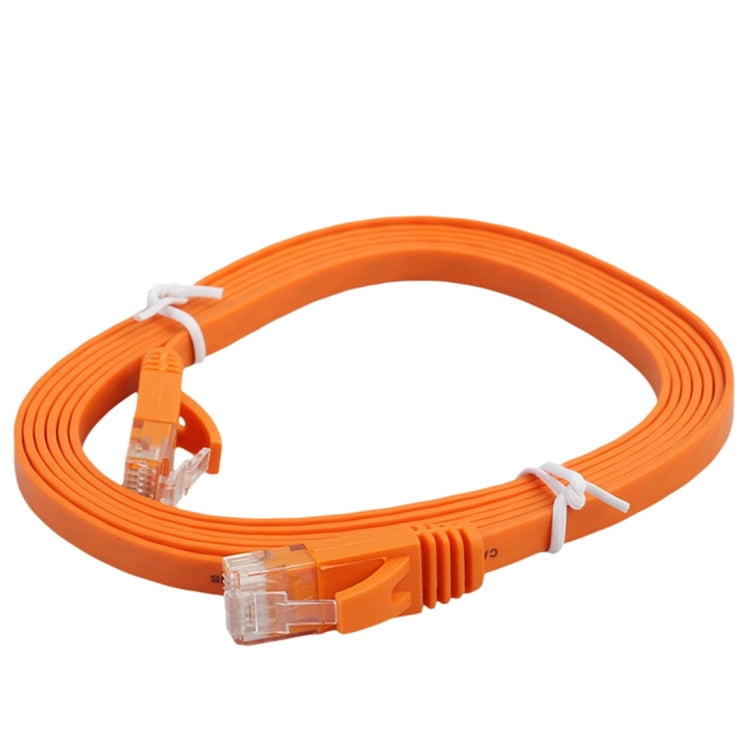2公尺 CAT6 超薄扁平乙太網路 LAN 線，RJ45 連接線，長度：2公尺