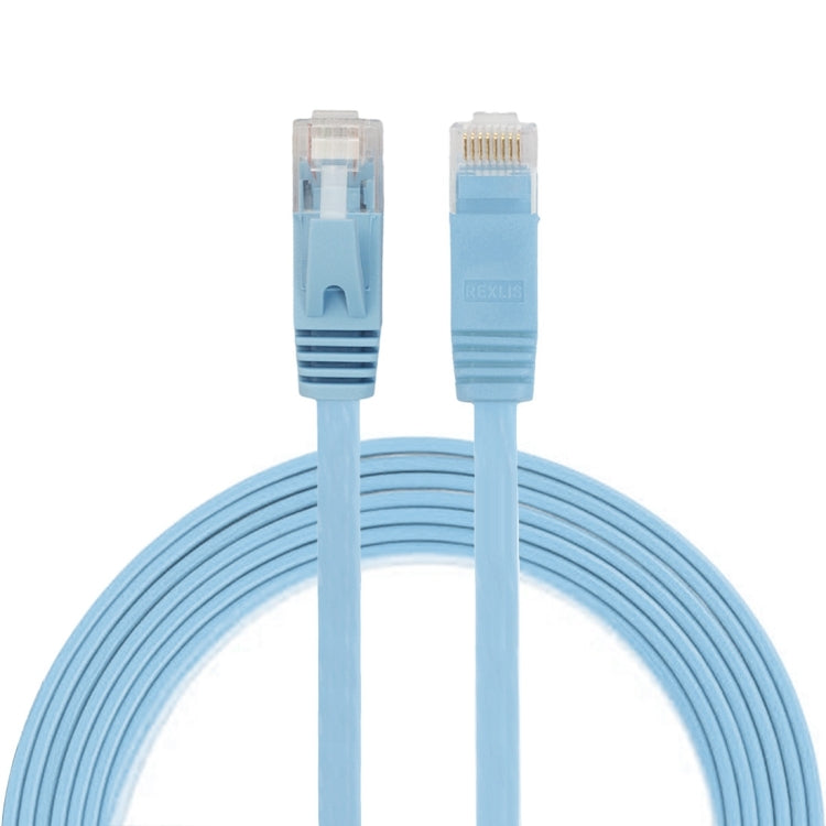 2公尺 CAT6 超薄扁平乙太網路 LAN 線，RJ45 連接線，長度：2公尺