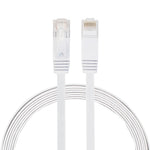2公尺 CAT6 超薄扁平乙太網路 LAN 線，RJ45 連接線，長度：2公尺