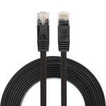 3公尺 CAT6 超薄扁平乙太網路 LAN 線，RJ45 連接線，長度：3公尺