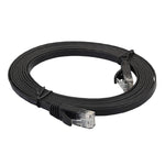 3公尺 CAT6 超薄扁平乙太網路 LAN 線，RJ45 連接線，長度：3公尺