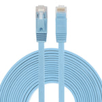 8公尺 CAT6 超薄扁平乙太網路 LAN 線，RJ45 連接線，長度：8公尺