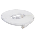 8公尺 CAT6 超薄扁平乙太網路 LAN 線，RJ45 連接線，長度：8公尺