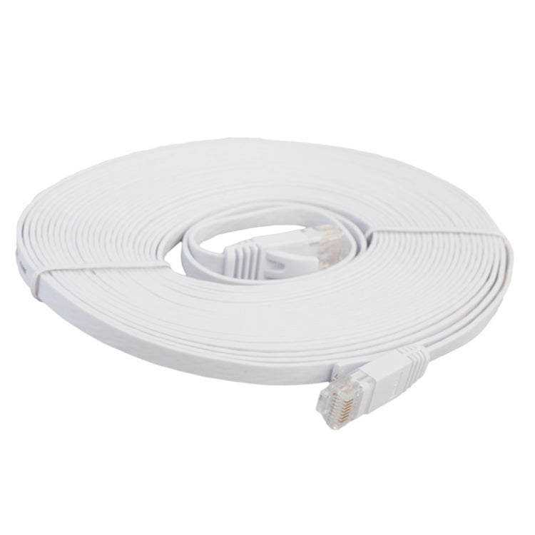 8公尺 CAT6 超薄扁平乙太網路 LAN 線，RJ45 連接線，長度：8公尺