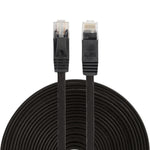 15m CAT6 超薄扁平乙太網路 LAN 線，RJ45 連接線，長度：15m