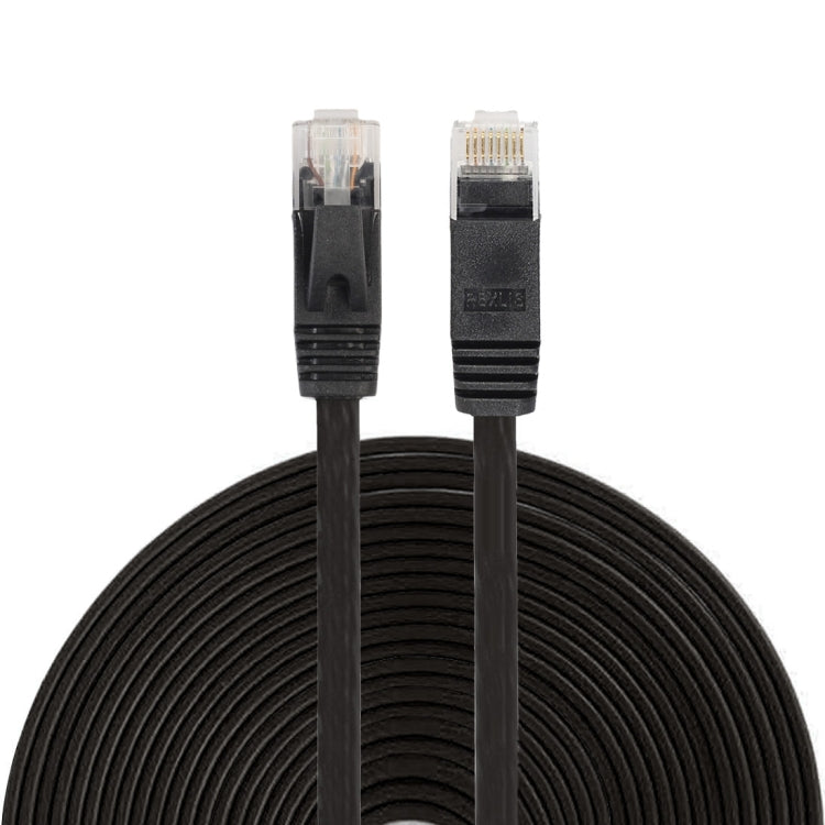 15m CAT6 超薄扁平乙太網路 LAN 線，RJ45 連接線，長度：15m