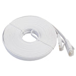 15m CAT6 超薄扁平乙太網路 LAN 線，RJ45 連接線，長度：15m