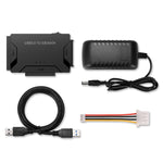 USB 3.0 轉 SATA / IDE 硬碟轉接線，適用 2.5 吋 / 3.5 吋 SATA IDE 硬碟，線長：1公尺，US160