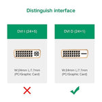 UGREEN MM119 1080P 全高清 VGA 轉 DVI (24+1) 公對母轉接線，適用電腦、PC、筆電、HDTV、投影機、DVD 顯示卡及更多 VGA / DVI 支援設備，線長：50cm