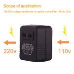 110V 轉 220V 50W 交流電源插座轉接器，歐規/美規插頭轉美規插頭，110V 轉 220V 50W