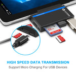 ROCKETEK RT-SGO727 USB 3.0 + USB 2.0 + Micro USB 介面集線器，適用 Microsoft Surface Go，附 2 個 TF 卡與 SD 卡插槽，RT-SGO727