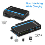 ROCKETEK RT-SGO737 2 個 USB 3.0 + Micro USB 介面集線器，適用於 Microsoft Surface Go，含 2 個 TF 卡與 SD 卡插槽，RT-SGO737