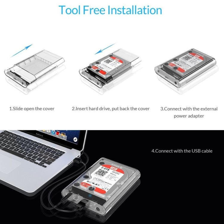 ORICO 3139U3 3.5 吋 SATA 硬碟 USB 3.0 Micro B 外接硬碟盒，USB 3.0（3.5 吋）