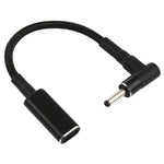 PD 100W 18.5-20V 3.0 x 1.0mm 彎頭轉 USB-C / Type-C 轉接尼龍編織線，3.0 x 1.0mm