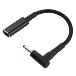 PD 100W 18.5-20V 3.0 x 1.0mm 彎頭轉 USB-C / Type-C 轉接尼龍編織線，3.0 x 1.0mm