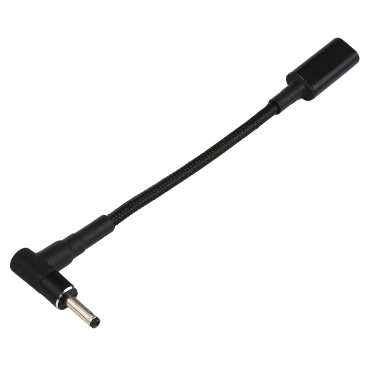 PD 100W 18.5-20V 3.0 x 1.0mm 彎頭轉 USB-C / Type-C 轉接尼龍編織線，3.0 x 1.0mm