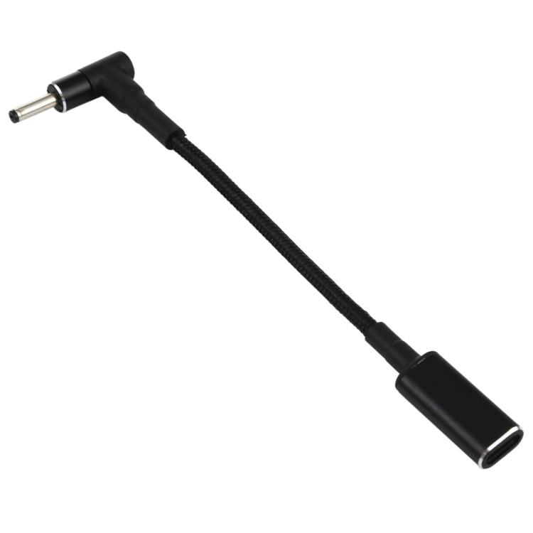 PD 100W 18.5-20V 3.0 x 1.0mm 彎頭轉 USB-C / Type-C 轉接尼龍編織線，3.0 x 1.0mm