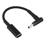 PD 100W 18.5-20V 4.0 x 1.35mm 彎頭轉 USB-C / Type-C 轉接尼龍編織線，4.0 x 1.35mm
