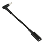PD 100W 18.5-20V 4.0 x 1.35mm 彎頭轉 USB-C / Type-C 轉接尼龍編織線，4.0 x 1.35mm