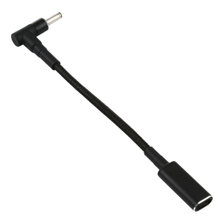 PD 100W 18.5-20V 4.0 x 1.35mm 彎頭轉 USB-C / Type-C 轉接尼龍編織線，4.0 x 1.35mm