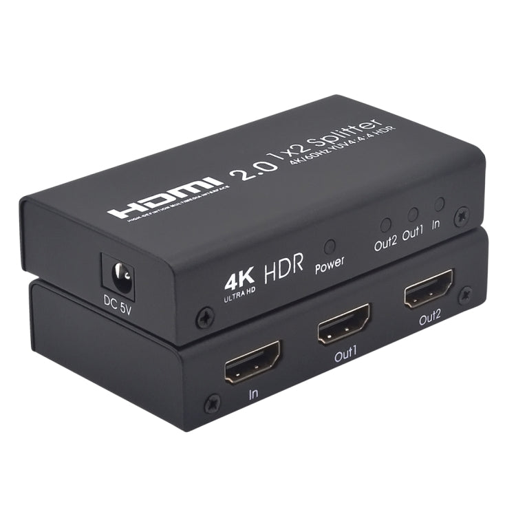 AYS-12V20 HDMI 2.0 1x2 4K 超高清切換分配器，1x2 4K