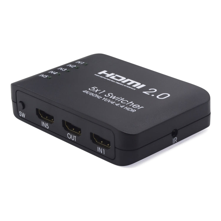 AYS-51V20 HDMI 2.0 5x1 4K 超高清切換分配器，5x1 4K