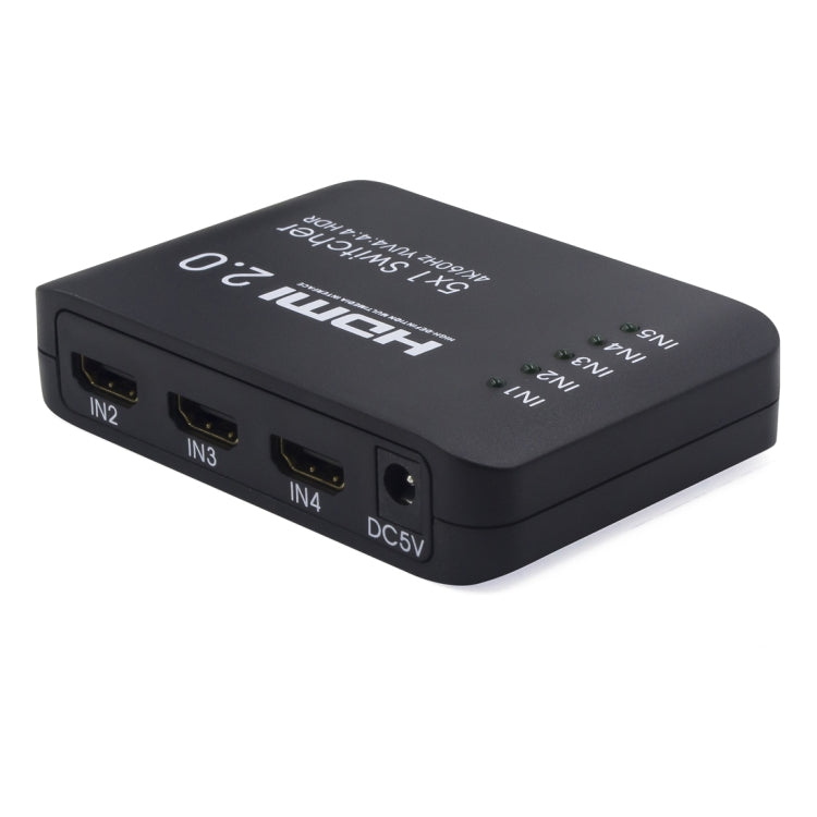 AYS-51V20 HDMI 2.0 5x1 4K 超高清切換分配器，5x1 4K