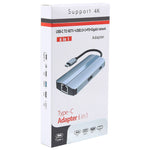 BYL-2209 6 合 1 USB-C / Type-C 轉 USB 多功能擴充基座集線器轉接器，BYL-2209