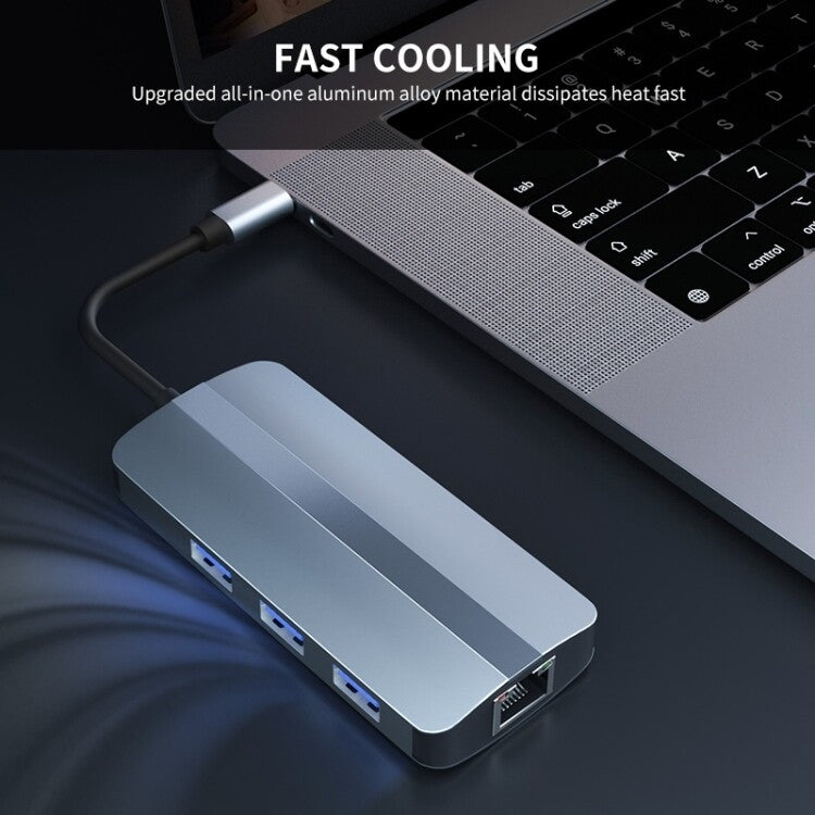 BYL-2209 6 合 1 USB-C / Type-C 轉 USB 多功能擴充基座集線器轉接器，BYL-2209