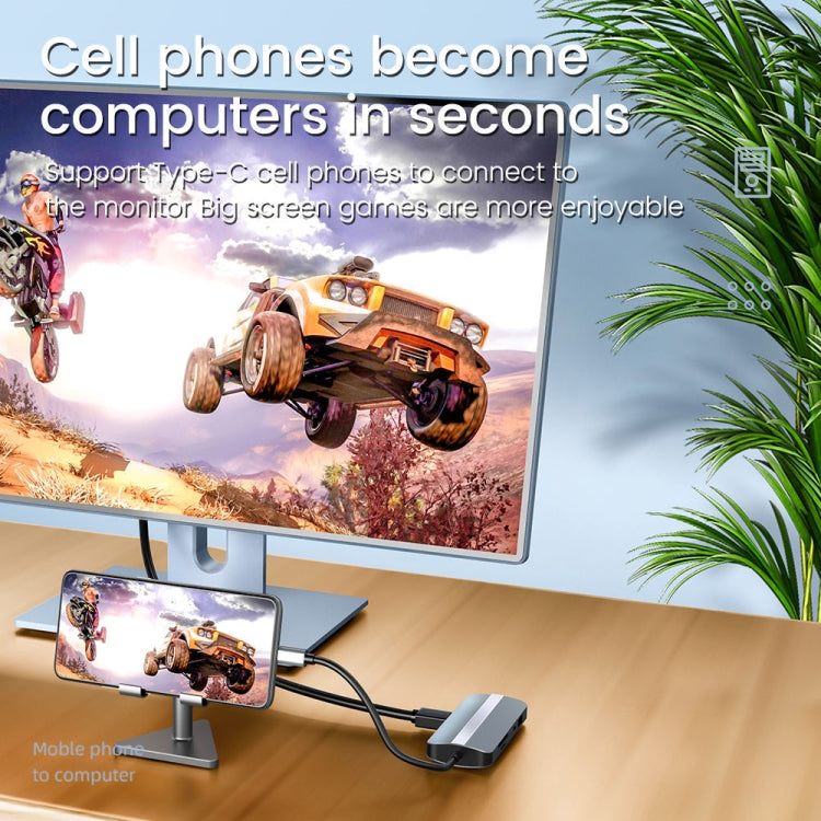 BYL-2206 9 合 1 USB-C / Type-C 轉 USB 多功能擴充基座集線器轉接器，BYL-2206