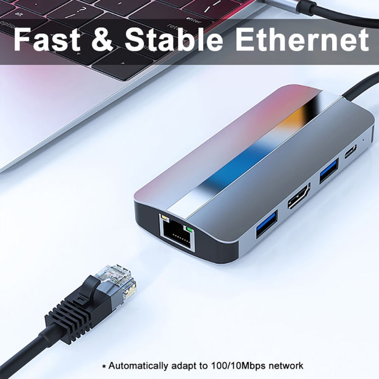 BYL-2206 9 合 1 USB-C / Type-C 轉 USB 多功能擴充基座集線器轉接器，BYL-2206