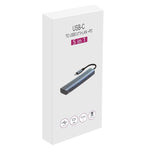 BYL-2302 5 合 1 USB-C / Type-C 轉 USB 多功能擴充基座集線器轉接器，帶 1000M 網路埠，BYL-2302