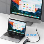 BYL-2210 6 合 1 USB-C / Type-C 轉 USB 多功能擴充基座集線器轉接器，帶 1000M 網路埠，BYL-2210