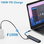 BYL-2210 6 合 1 USB-C / Type-C 轉 USB 多功能擴充基座集線器轉接器，帶 1000M 網路埠，BYL-2210